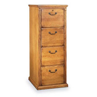 Wheat Oak Four Drawer Vertical File, MRT-HO204W
