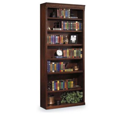 Burnished Oak Seven Shelf Bookcase - 84"H, MRT-HO3684B