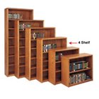 Medium Oak Four Shelf Bookcase, MRT-OB3648 Medium Oak Four Shelf Bookcase, MRT-OB3648