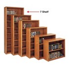 Medium Oak Seven Shelf Bookcase, MRT-OB3684 Medium Oak Seven Shelf Bookcase, MRT-OB3684
