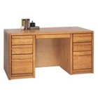 Medium Oak Executive Desk - 60"W, MRT-OO670 Medium Oak Executive Desk - 60"W, MRT-OO670