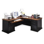 Southampton Onyx L-Desk with Left Return, MRT-LD1076 Southampton Onyx L-Desk with Left Return, MRT-LD1076