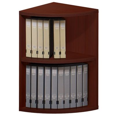Elite Two Shelf Corner Bookcase, OFG-BC1046
