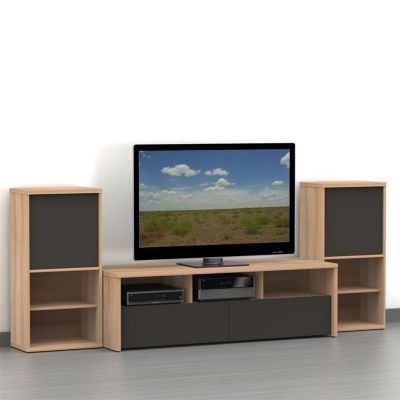 Infini-T Two-Tone 60" TV Stand Set, OFG-EF0101