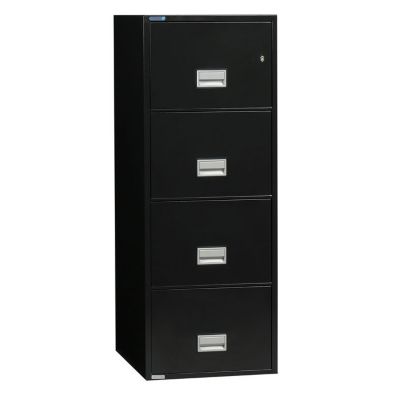 Fireproof Legal Size Vertical File - Four Drawer, 31"D, PHS-LGL4W31