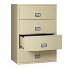 38.75" W x 38" D Fireproof Four Drawer Lateral File, PHS-LST4W38 38.75" W x 38" D Fireproof Four Drawer Lateral File, PHS-LST4W38