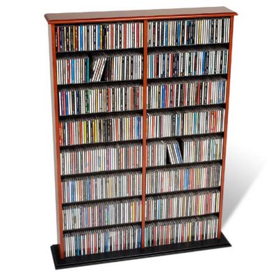 Cherry and Black Double Width Wall Storage Unit, PRP-CMA-0640