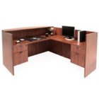 Laminate L Shaped Receptionist Desk, REN-RDRT2BF Laminate L Shaped Receptionist Desk, REN-RDRT2BF