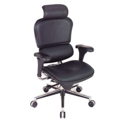 High Back Leather Ergonomic Executive Chair with Headrest, RMT-LE9ERG
