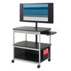 Mobile Multi Media Flat Panel TV Cart, SAF-8940BL Mobile Multi Media Flat Panel TV Cart, SAF-8940BL