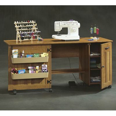American Cherry Craft and Sewing Cart, SAU-400367