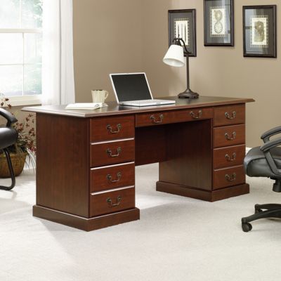 Heritage Hill Executive Desk with Inlay Top, SAU-402159