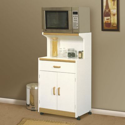 Beginnings Soft White Microwave Cart, SAU-403469