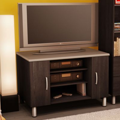 Black Onyx/Charcoal TV Stand, SSF-3127-605