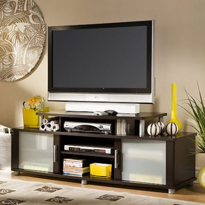 Chocolate Finish Widescreen TV Stand, SSF-4219601