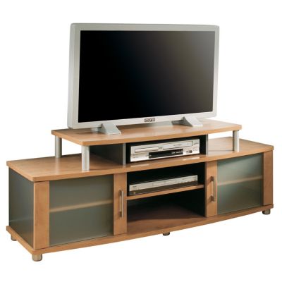 Honeydew /Charcoal Widescreen TV Stand with Doors, SSF-4257-601