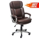Big and Tall Executive Chair in Bonded Leather, TRU-11138 Big and Tall Executive Chair in Bonded Leather, TRU-11138
