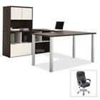 Bargain Buy- Contempo U-Desk and Matching Executive Chair for a Steal, 8801287 Bargain Buy- Contempo U-Desk and Matching Executive Chair for a Steal, 8801287