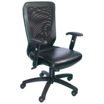 High Back Leather and Mesh Ergonomic Computer Chair, BOC-B580