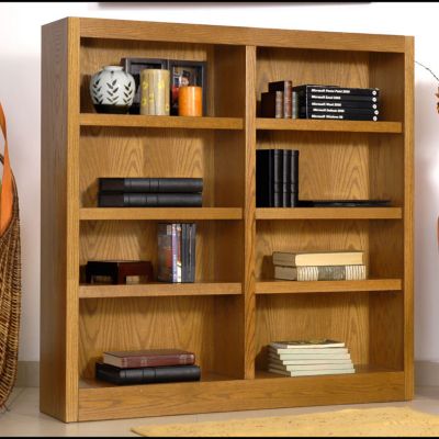 Midas Eight Shelf Double Bookcase - 48"H, CIW-MI4848