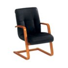 Belmont Black Leather Guest Chair, DMI-713-82 Belmont Black Leather Guest Chair, DMI-713-82