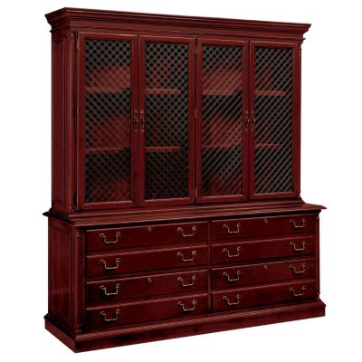 Keswick English Cherry Lateral File with Hutch, OFG-LF0055