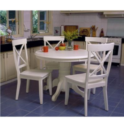 Antique White 5-Piece Dining Set, FOG-DN1092