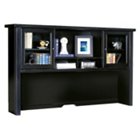 Tribeca Loft Black Glass Door Hutch - 68", MRT-TL682 Tribeca Loft Black Glass Door Hutch - 68", MRT-TL682