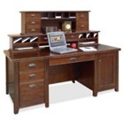 Tribeca Loft Cherry Computer Desk with Hutch, OFG-DH1089 Tribeca Loft Cherry Computer Desk with Hutch, OFG-DH1089