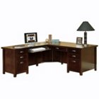Tribeca Loft Cherry L-Desk with Left Return, OFG-LD1179 Tribeca Loft Cherry L-Desk with Left Return, OFG-LD1179