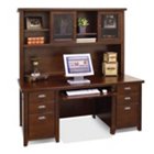 Tribeca Loft Cherry Executive Desk with Hutch, OFG-DH1090 Tribeca Loft Cherry Executive Desk with Hutch, OFG-DH1090