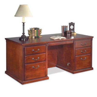 Huntington Cherry Double Pedestal Executive Desk, MRT-HCR680