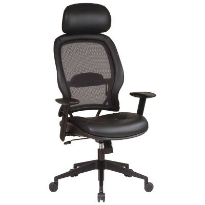Mesh Back Ergonomic Computer Chair with Headrest, OFF-57906