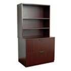 Two Drawer Lateral File With Two Shelf Hutch, OFG-LF1038 Two Drawer Lateral File With Two Shelf Hutch, OFG-LF1038