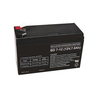 Rechargeable battery, 12V (7Ah), package