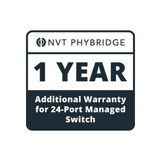 1 YR addFEETl warranty 24 pt managed switch
