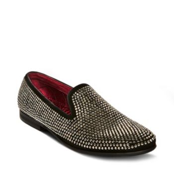 Black Rhinestone Shoes for Men | Steve Madden CAVIARR