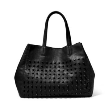 steve madden black studded purse