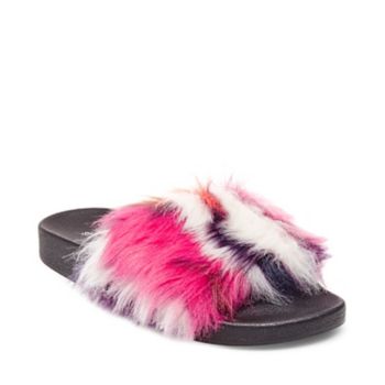 Softey Slides Steve Madden Black Fuzzy Slides Steve Madden Fuzzy Flip Flops