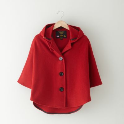 CROPPED WOOL CAPE