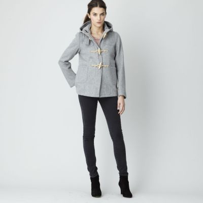 HOODED DUFFLE COAT