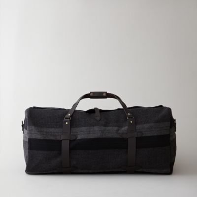 WOOL STRIPED LARGE DUFFLE