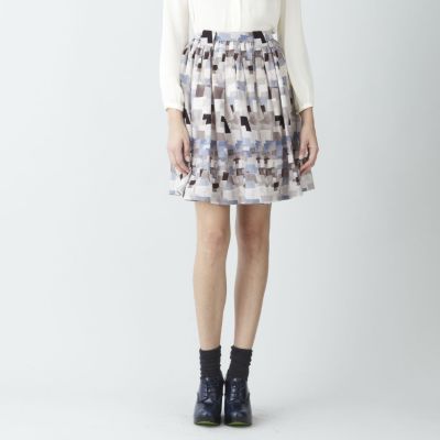 HORIZON PRINT SKIRT