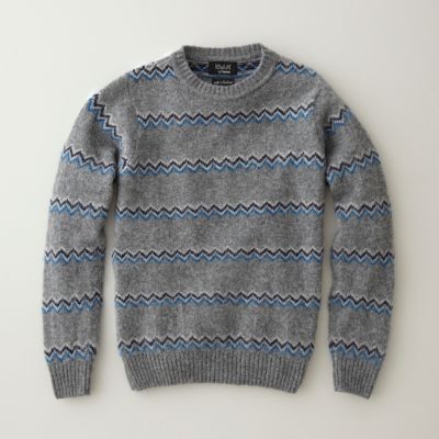BOGGY ZIG ZAG CREW SWEATER