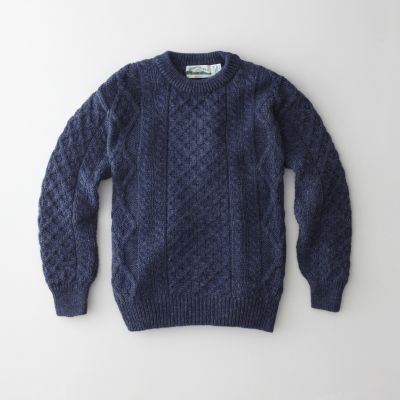 DONEGAL WOOL TRADITIONAL ARAN SWEATER