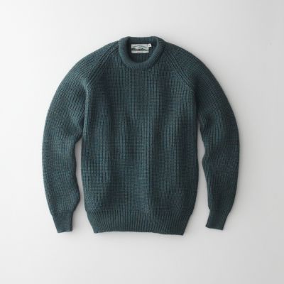DONEGAL FISHERMAN RIB CREWNECK SWEATER