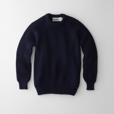 DONEGAL FISHERMAN RIB CREWNECK SWEATER