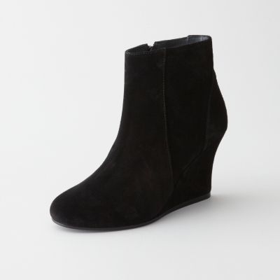 SUEDE ANKLE WEDGE