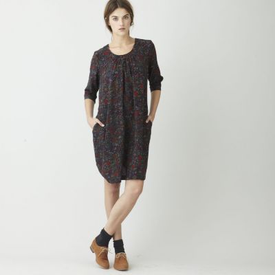 FITTED SMOCK DRESS