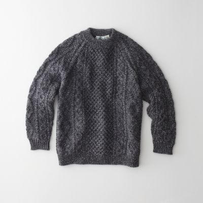 MERINO HANDKNIT ARAN TRADITIONAL SWEATER